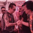 SHAKES HANDS WITH INDONESIAN VICE PRESIDENT HARLEY DAVIDSON