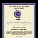  OFFICIAL WORLD RECORD CERTIFICATE