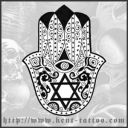 Hamsa (Tangan Fatima)Tattoo 