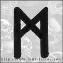 Tattoo Simbol Mannaz 