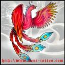Tattoo burung hong