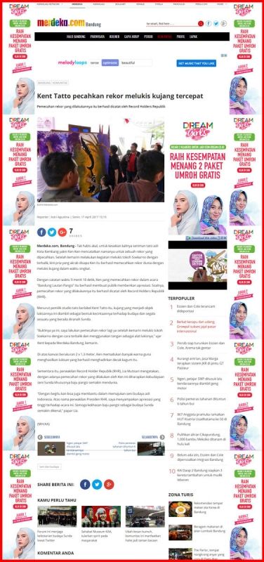 PEMECAHAN REKOR YANG DILAKUKANNYA ITU BERHASIL DICATAT OLEH RECORD HOLDERS REPUBLIK