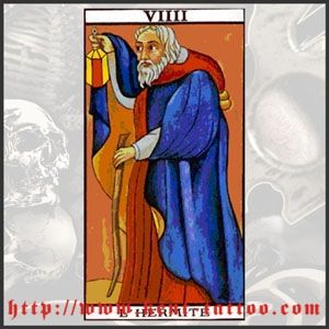 THE HERMIT TAROT TATTOO