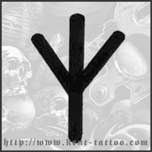 TATTOO SIMBOL ALGIZ 