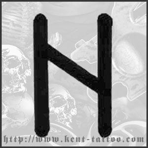 HAGALAZ TATTOO SYMBOL 